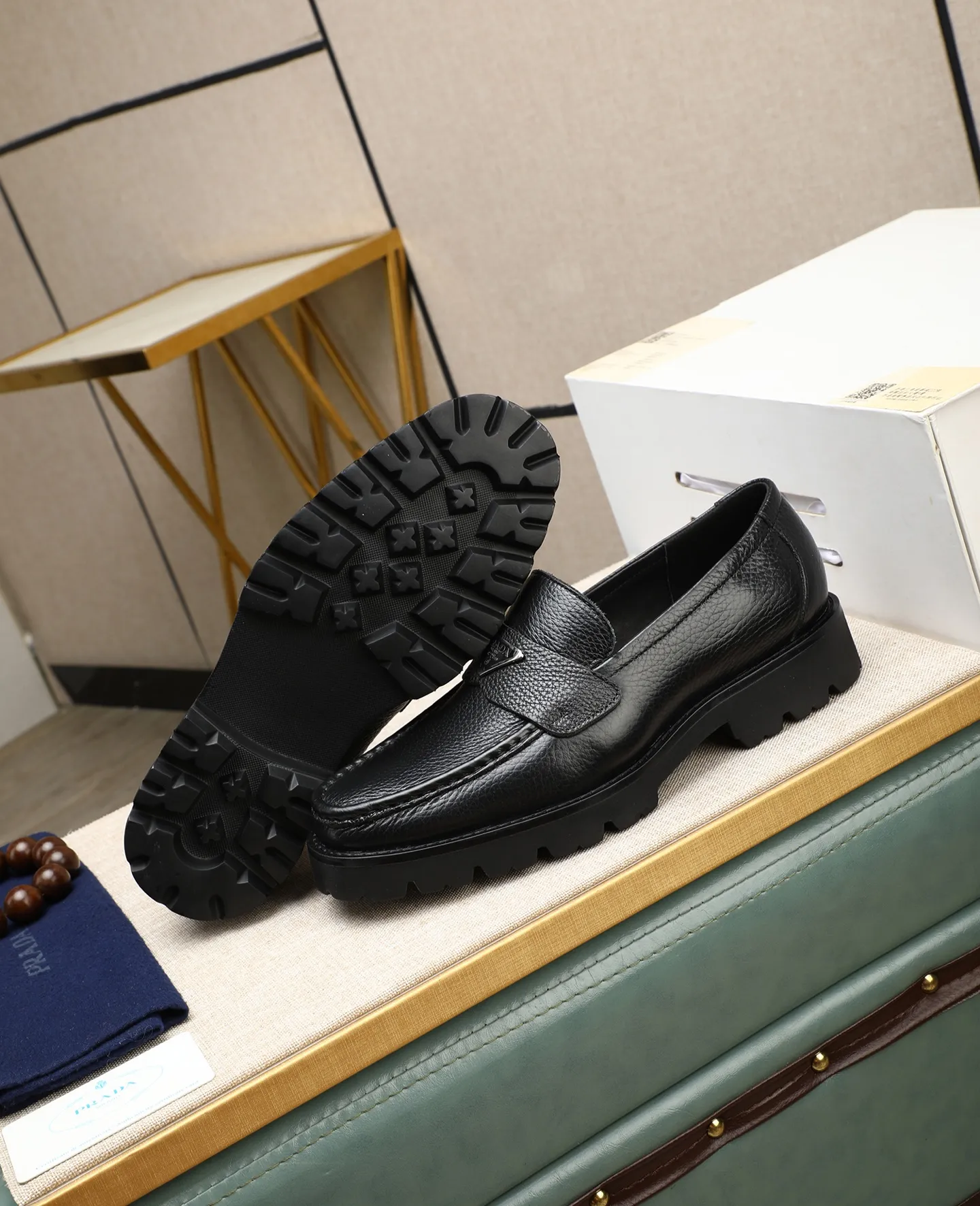 Men's men's shoes 💰540 (water-dyed cow leather) 📛📛PRADA high-end 20 counter latest model formal business leather shoes 👔 original version of the highest quality! Imported from Italy🇮🇹First layer calfskin fabric➕Cowhide lining Original outsole Formal size: 38➖45
